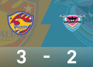 Relatório da partida da Liga B do Japão: último chute de Kobayashi nos acréscimos, Sendai Tanabata, de dez jogadores, reverteu Tosu Sandstone por 3-2