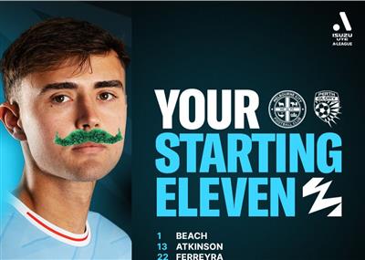 Escalação inicial de Melbourne City x Perth Glory: Leckie PK Taggart, Kucharski, Beach estão na lista