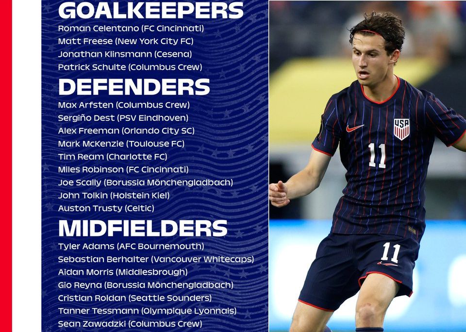 Escalação de novembro da seleção dos EUA: Pulisic e Weah estão ausentes, Dest está na lista