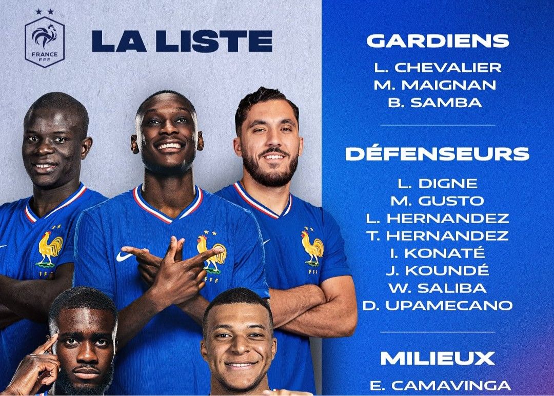 Eliminatórias da França para a Copa do Mundo de novembro: Mbappe lidera, Dembele e Tsouameni estão lesionados