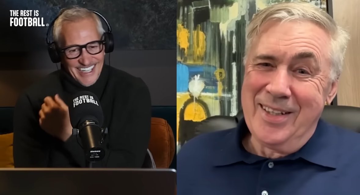 Ancelotti: Fui despedido seis vezes. Na primeira vez fiquei triste, mas na sexta não senti nada.