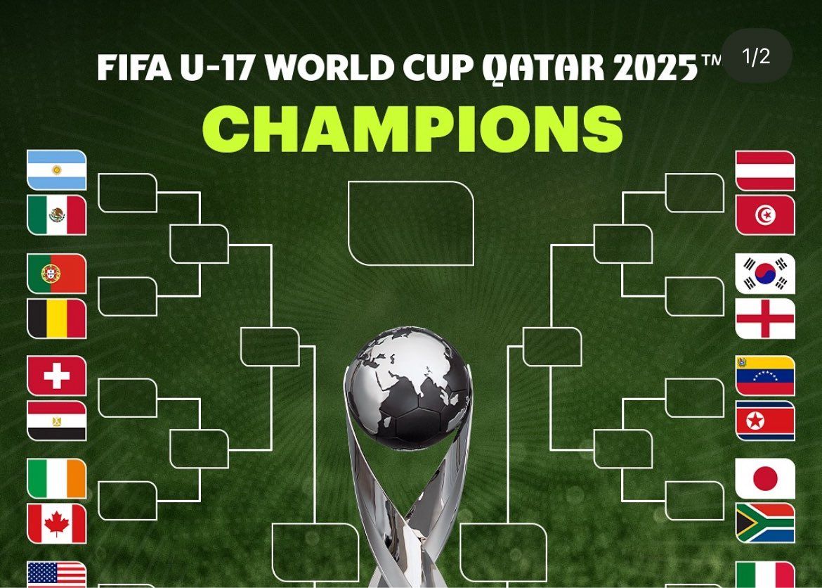 Divulgados os 32 primeiros colocados da Copa do Mundo de Futebol Masculino Sub-17: 4 seleções asiáticas avançam, Coreia do Sul enfrentará a Inglaterra