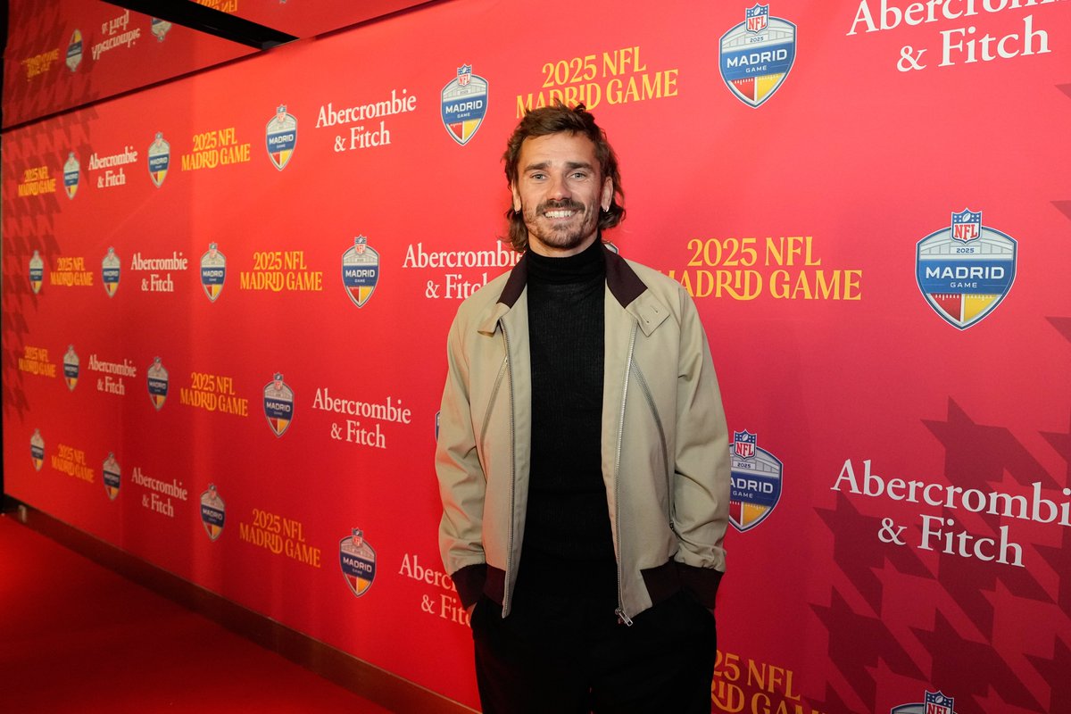 NFL Madrid Overseas Game, Griezmann, Rudiger, Asensio e outros estiveram presentes para assistir ao jogo