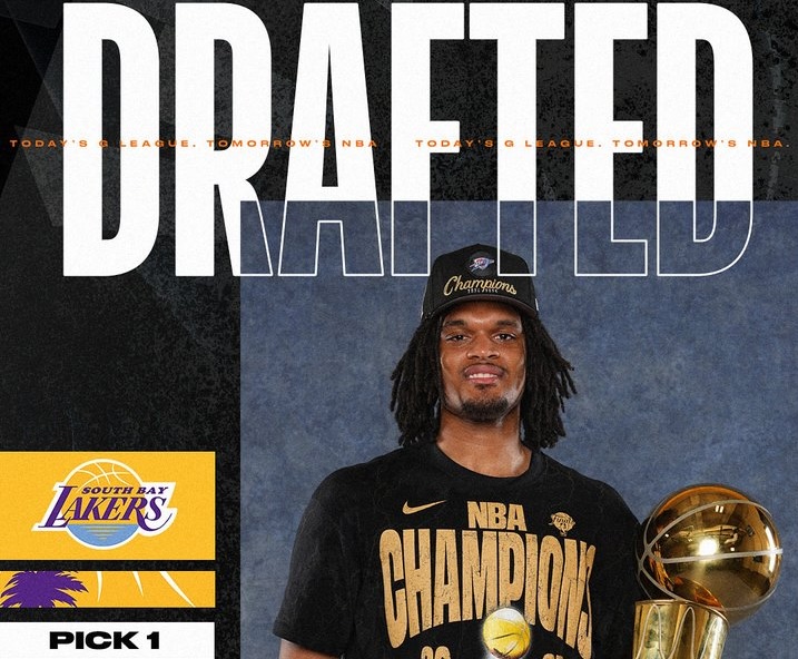 Draft da G League: South Bay Lakers seleciona o ex-jogador do Thunder Dillon Jones com a escolha geral número 1