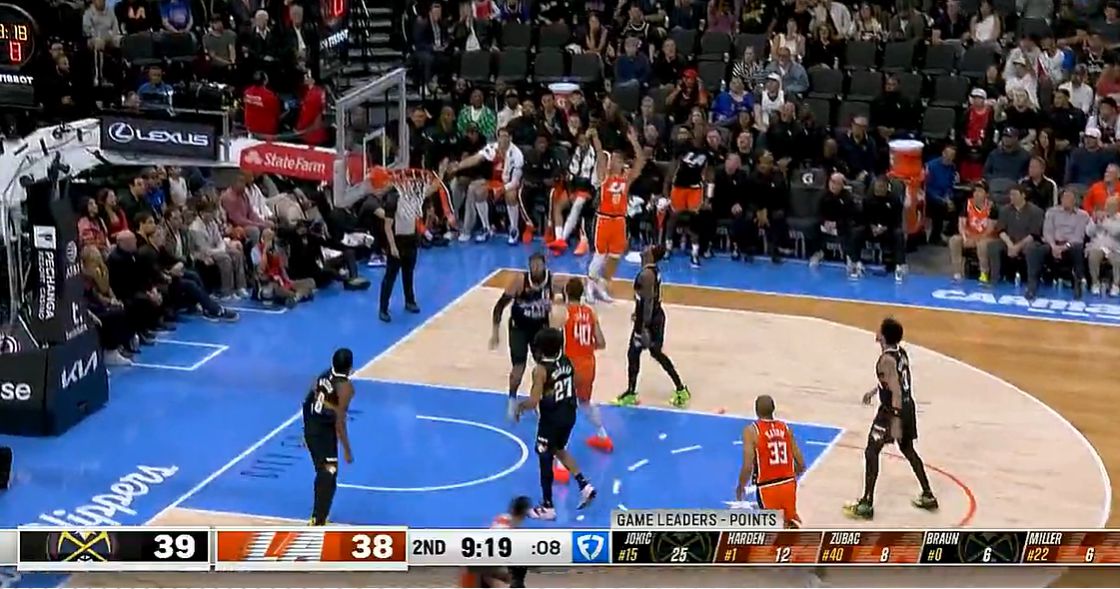 As duas escolhas do Clippers no segundo turno estouraram, e o banco combinou 8 cestas de três pontos para derrotar o Nuggets.