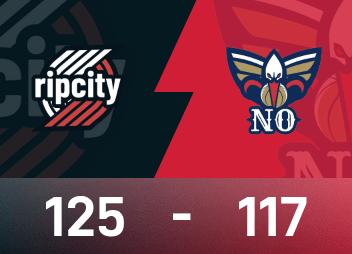 Relatório do jogo da NBA: Yang Hansen não apareceu e Sharp 35 pontos, Trail Blazers 125-117 Pelicans