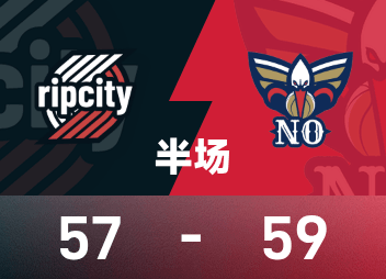 Intervalo da NBA: Quinn 16+6, Yang Hansen ainda não apareceu, Trail Blazers 57-59 Pelicans